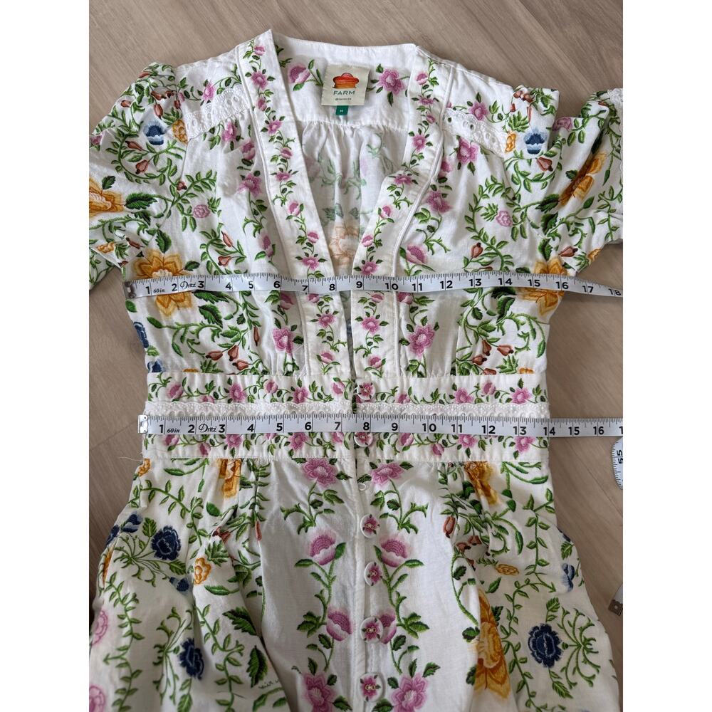 FARM Rio Folk Floral Linen Medium Wide-Leg Jumpsuit - Picture 9 of 16